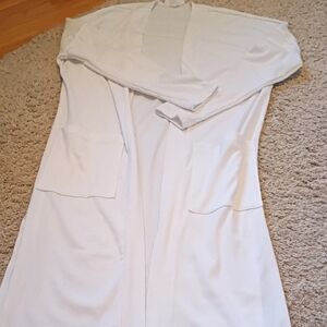 Carly Jean Los Angeles White Open Cardigan